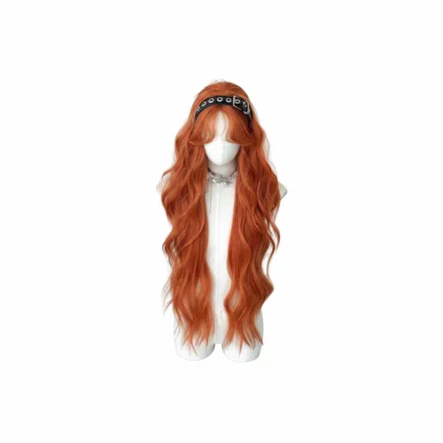 YOSEE Перука для женских длинных кудрявых волос естественный оттенок новинка оранжево-коричневый сетка красный большая волна средняя часть кожа благоприятный для лица