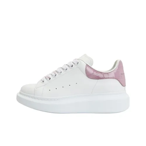 Alexander McQueen Низкий Топ Стильные Скейтбординги Женские Розовый Белый