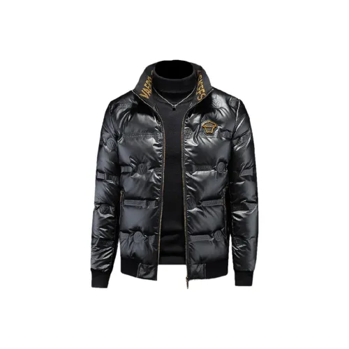 SLLAVIF Черный мужской пуховик