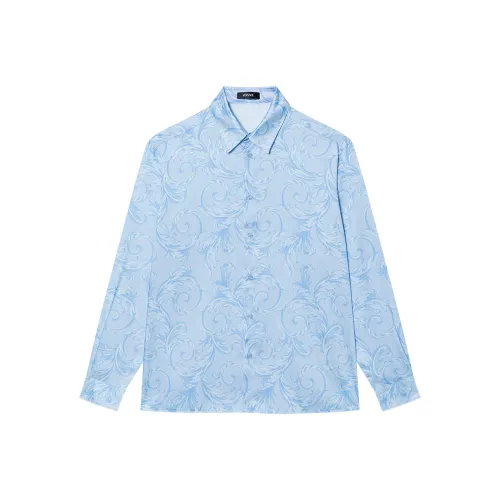 VERSACE Мужские Синие Рубашки