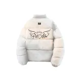 Белый, серый, фотиния, хлопковый пуховик