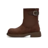 Кофейный (с флисовой подкладкой, высота каблука 3,7 см)