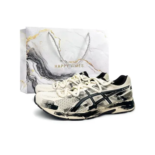 ASICS Гель Contend 4 Устойчивый к истиранию Низкий Топ Беговые кроссовки Мужские Бежево-желтые