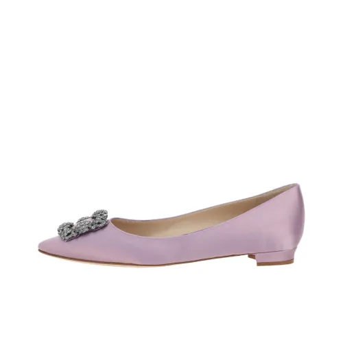MANOLO BLAHNIK Повседневная обувь Женская Фиолетовая