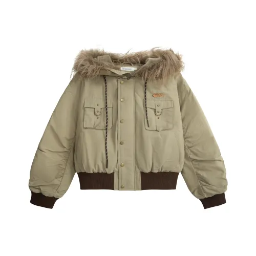 UNIFREE Khaki Женское короткое пальто