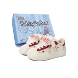 Бежевый Красный (с флисовой подкладкой) (красный бант, аксессуары)