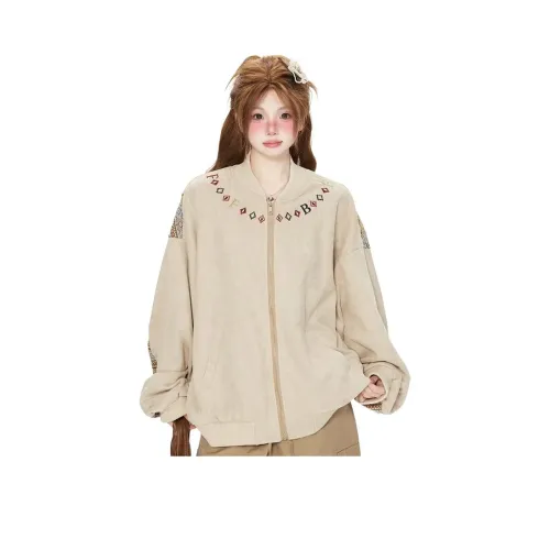 PWUE Серый Бежевый Унисекс Куртки