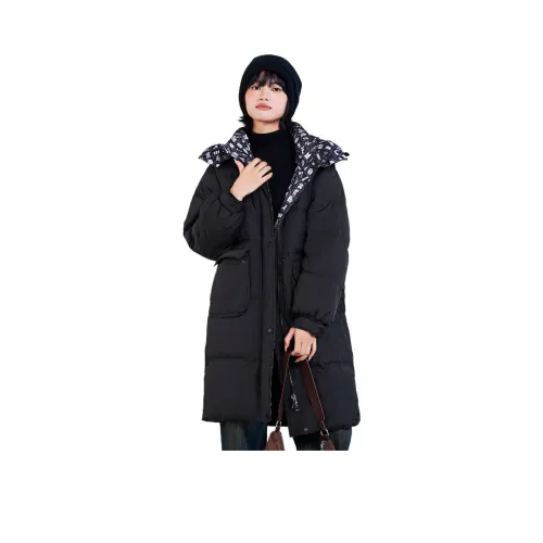 MUGUOGUOMU Зимний пуховик свободный крой женский