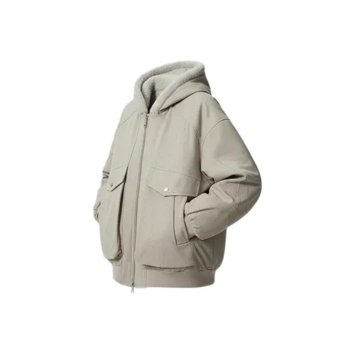 ZOTRANS Хаки Унисекс Пуховики