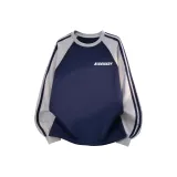 Серый и темно-синий с тремя полосами [стандартный размер]