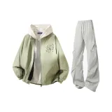 Горох Зеленый + Светло-Серый Штаны