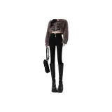 Чёрный тонкий флис