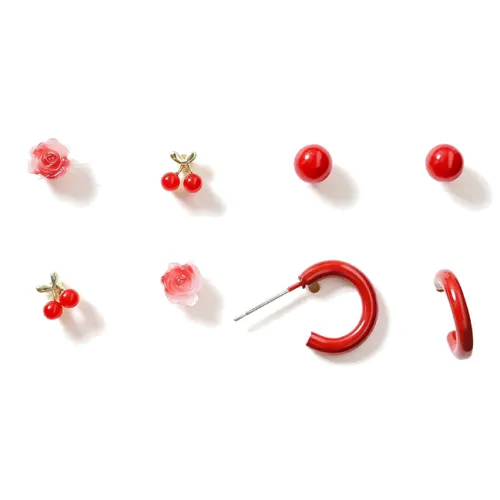 FENGQIYUAN Сплав Серьги-гвоздики Женские