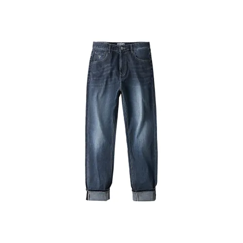 HLA Синий Серый DENIM GRADIENT (Средний) 64 Мужские Джинсы