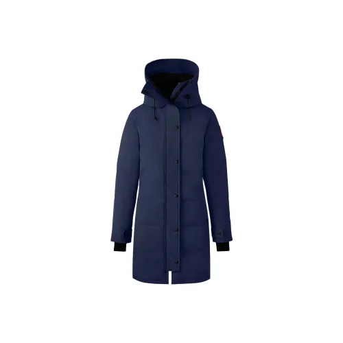 Canada Goose пуховик PARKA пальто зимний женский темно-синий