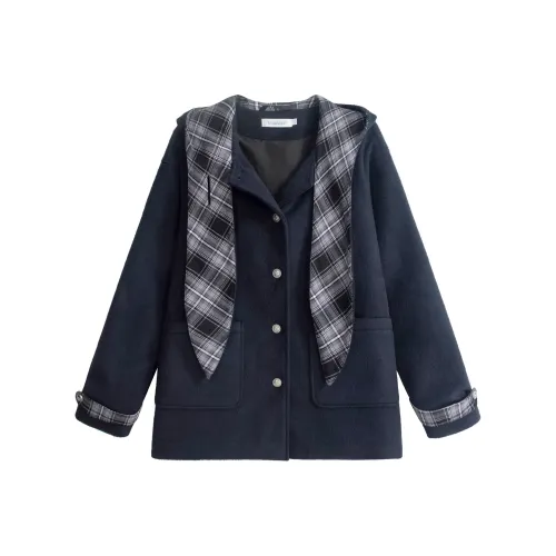 UNIFREE Темно-синий женский пальто