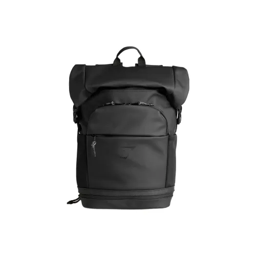 GYMSHARK Полиуретан Рюкзак Стандартный Унисекс Черный