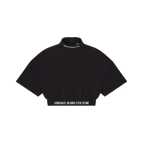 VERSACE Черный Женский Короткий Топ