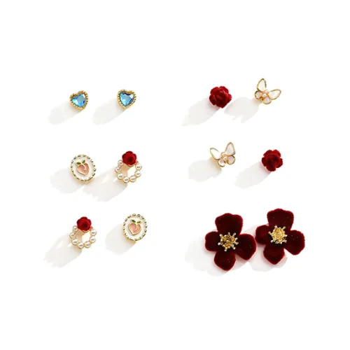 FENGQIYUAN Сплав Серьги-гвоздики Женские