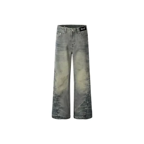 BLACK AT Синий Унисекс Джинсы