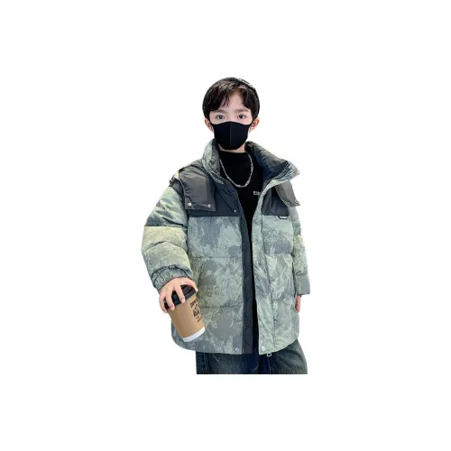 CAMKIDS Зеленый Школьный возраст Пуховики