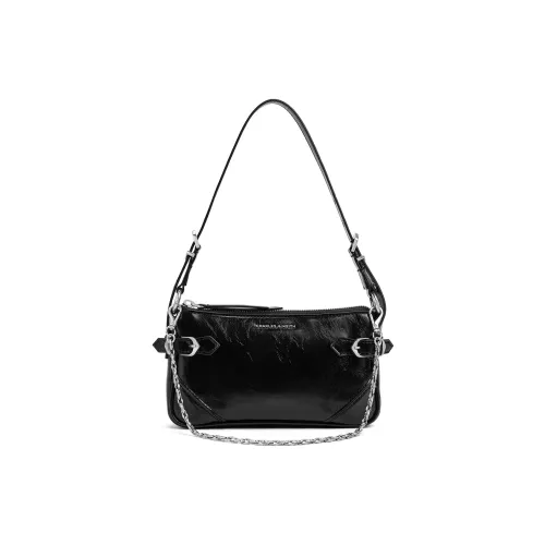 CHARLES KEITH ПУ (полиуретан) Одно плечо Сумка Маленькая Женская Черная Серебряная