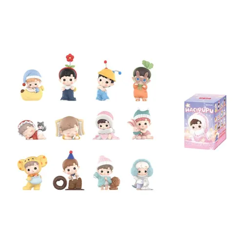 POP MART Коллаборация HACIPUPU MY Small World Коллекция Слепые коробки Одиночная Слепая коробка Полная коробка 12 шт