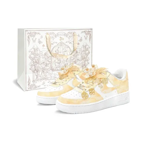 Nike Air Force 1 Shopping Bag Gilded Floral First Day Culture Abrasion Resistant Balance Low Top Skateboard Shoes