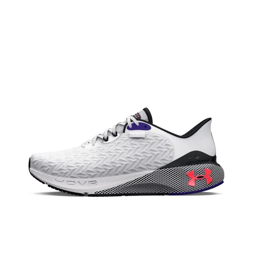 Under Armour HOVR Machina 3 Устойчивый к истиранию Дышащие Низкие Беговые кроссовки Мужские Серебряные Белые