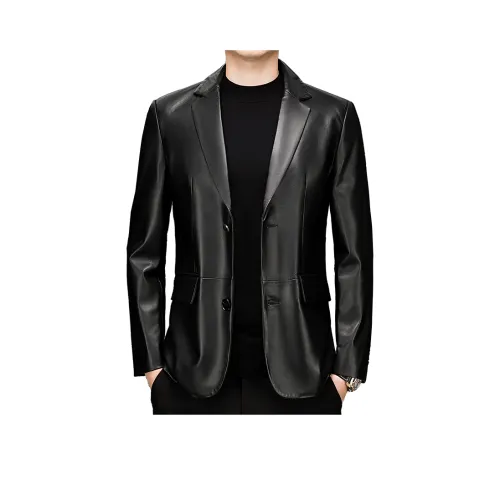 KADANDINUO Без подкладки кожаная куртка мужская