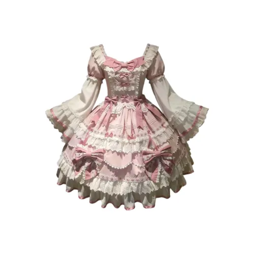 DTLUI JSK Платье+Рукав+Шея Аксессуар Женские Платья Лолита