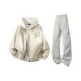 Хаки + Светло-серые штаны