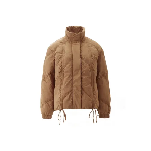Giordano 08 Caramel Brown Women's Down Jackets (Пуховики)