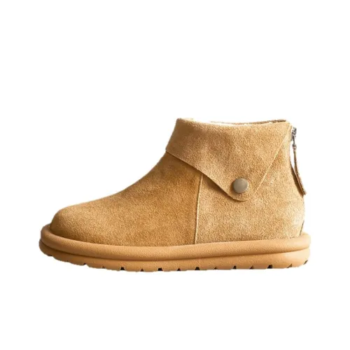 LANMOU Сноубутсы Коричневые с флисовой подкладкой Женские