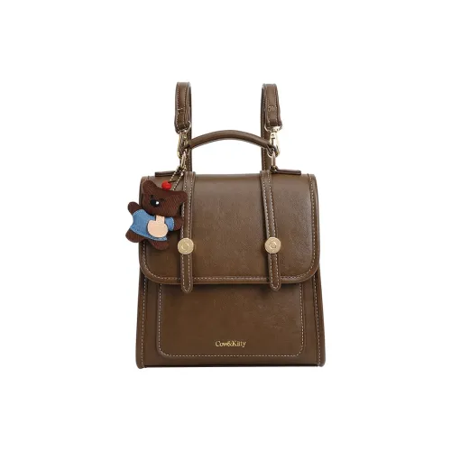 MARKANGARO ПУ (полиуретан) Рюкзак Женские Коричневый черный