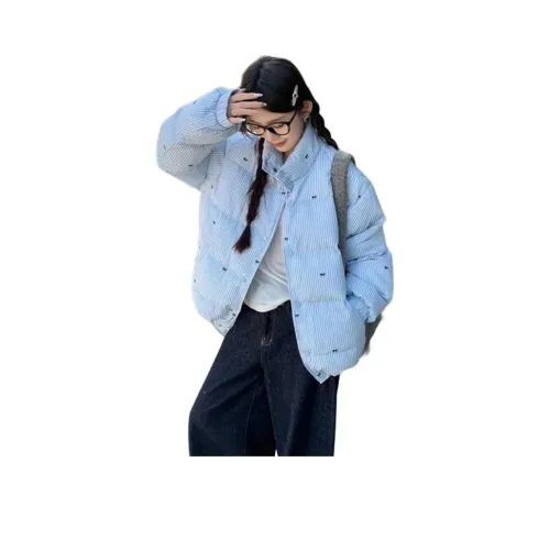 Langqing Светло-синий Унисекс Пуховики