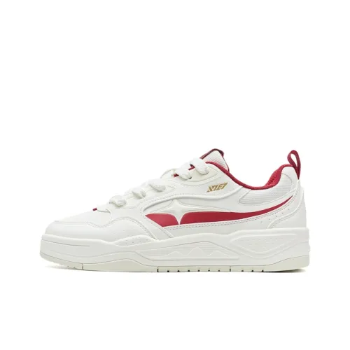 XTEP Покрытие Abrasion Resistant Низкие Кроссовки для скейтбординга Мужские Парусный Белый He Yanghong