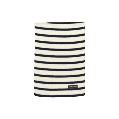 SAINT JAMES Шерсть Трикотаж Шарфы Унисекс Морской Синий Слоновая Кость