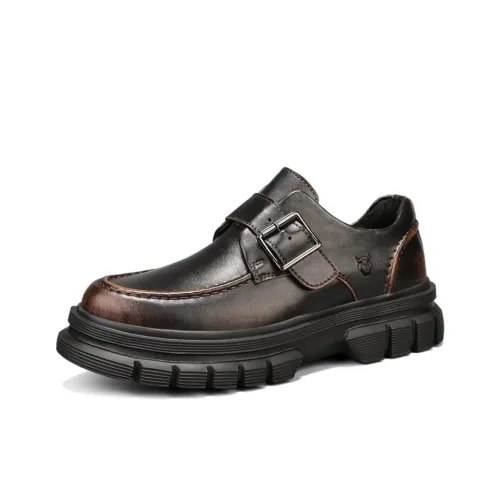 HUAGANGLUOTUO Тяжелый Британский стиль Кроссовки на каблуке (длина стопы) Платформа Мартинсы Мужской