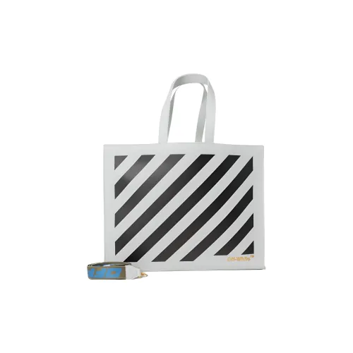 Off Белый Кожа Сумка через плечо Сумка Женские Черный белый