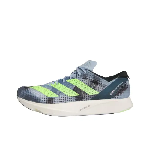 Adidas Adizero Takumi Sen 9 Slip-Resistant Low Top Carbon Plate Беговые кроссовки Unisex Blue Yellow