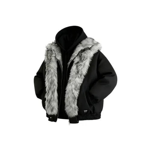 SZSX Черный [Волк Throne SOARING EAGLE] Унисекс Пуховики