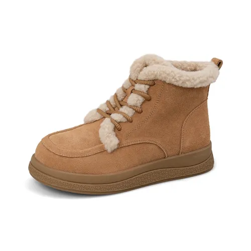 Safiya Сноубутсы 29 Оленья кожа Верблюжий цвет Женские