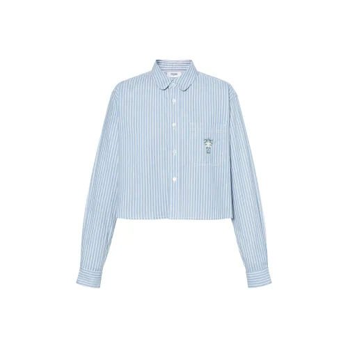 CELINE SS25 Рубашка Женская Светло-Синяя
