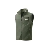 [На открытом воздухе Теплый Плюшевый Жилет] Пальмовый Зеленый (Mf Пиксель Логотип Этикетка на Груди)