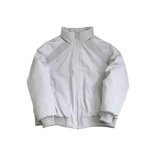 LEONBINNO Светло-серый унисекс пуховики