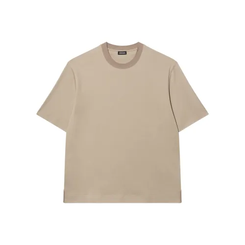 Ermenegildo Zegna Тауповые Мужские T-Рубашки