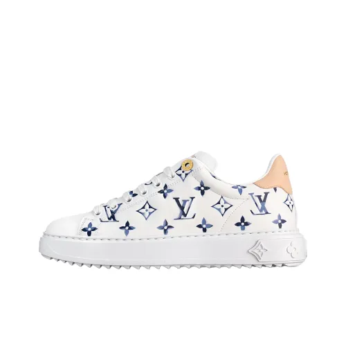 LOUIS VUITTON Time Out Low Топ Скейтборд Кроссовки Женские Белые