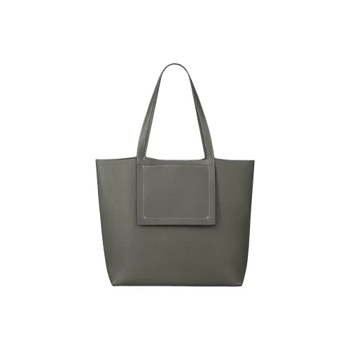 HERMES Cabasellier Clemence Телячья кожа Сумка Женские 0L Grismeyer Дождевой облачный серый цвет