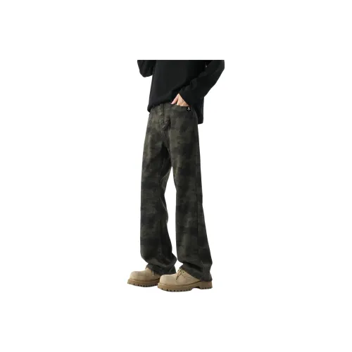 MoYu Камуфляж Унисекс Джинсы